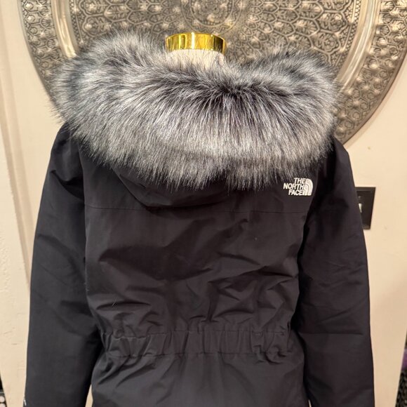 North Face Arctic Waterproof Down Parka with Faux Fur Trim NEW - Picture 5 of 12